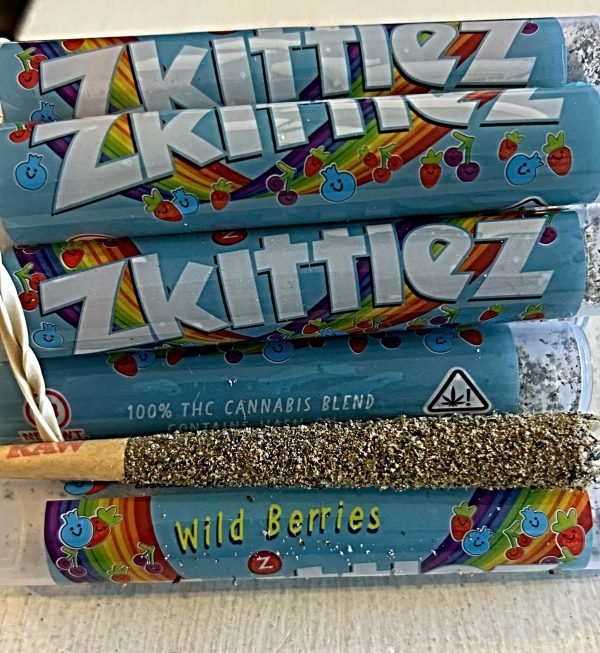 DIAMOND INFUSED KIEF COVERED ZKITTLEZ PREROLL 1.5G