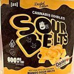 SOUR BELTS MANGO 600MG BY DANKY