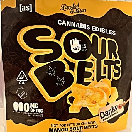 SOUR BELTS MANGO 600MG BY DANKY
