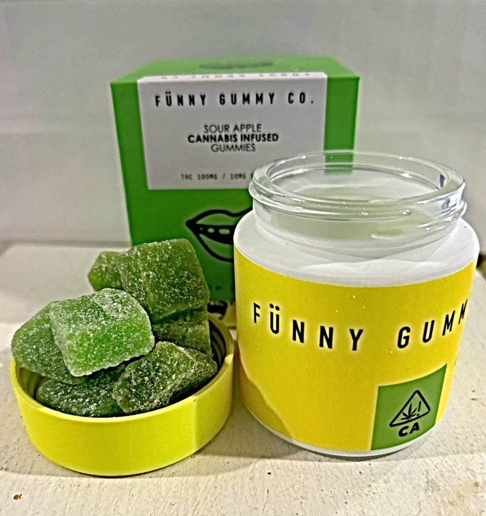 FUNNY GUMMY 100MG 10PC SOUR APPLE