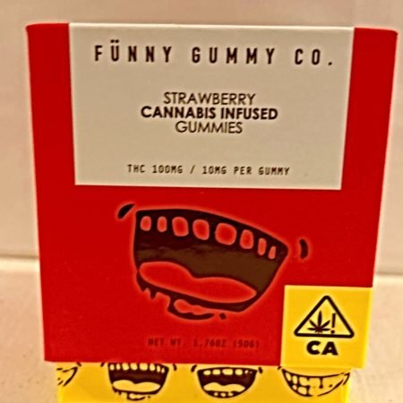 FUNNY GUMMY 100MG 10PC STRAWBERRY
