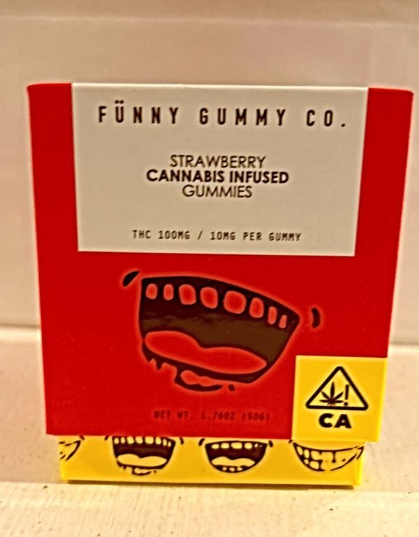 FUNNY GUMMY 100MG 10PC STRAWBERRY
