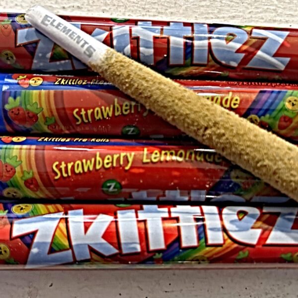 SKITTLEZ 1.3G INFUSED HASH OIL DIPPED & KIEF (SATIVA) PREROLL