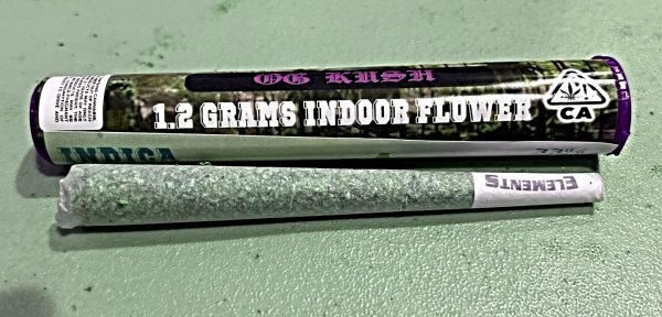 PREROLL OG KUSH INDICA 33% THC INDOOR FLOWER