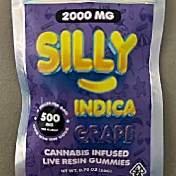 GRAPE 2000MG 4 SQUARES 500MG EACH $17.98 BY SILLY (SUPER STRONG!)