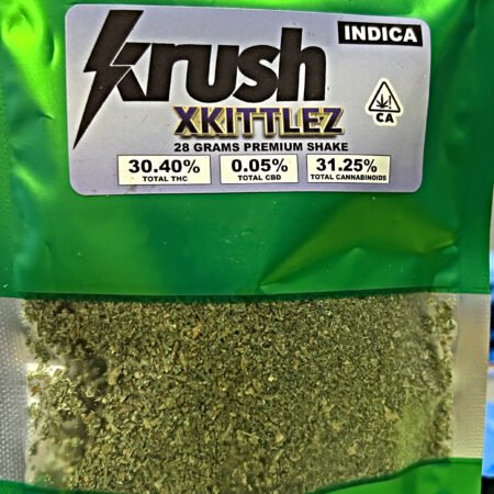 XKITTELZ SHAKE (ALL FLOWER) INDICA 30.4% THC 28G -$49