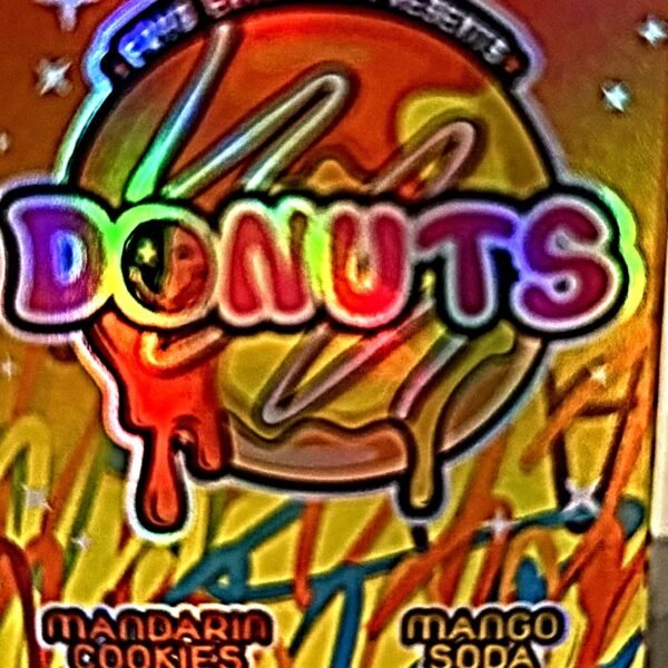 DONUTS 2 FLAVOR VAPE POD / MANGO SODA / MANDARIN ORANGE / LIQUID DIAMONDS / 2G VAPE POD