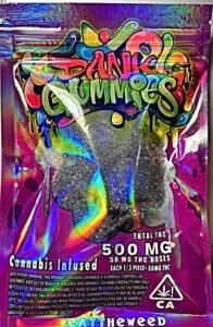 GRAPE GUMMY SQUARES 500MG - BY DANK