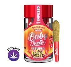 BABY JETTERS PEACH RINGZ - 5 INFUSED LIQUID DIAMONDS PREROLLS - 29.99