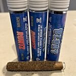 Runtz infused Keif Covered glass tip blunt