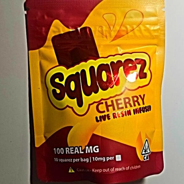 CHERRY GUMMY SQUARES 100MG $9.98