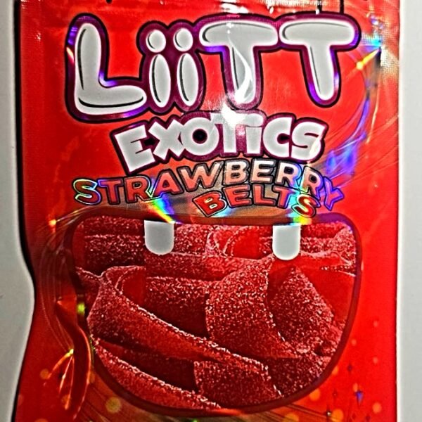 STRAWBERRY SOUR BELTS 100 MG LITT