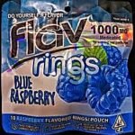 FLAV BLUE RASBERRY RINGS - 1,000MG CANNABIS INFUSED