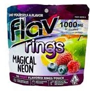 FLAV MAGICAL NEON RINGS - 1000MG CANNABIS INFUSED