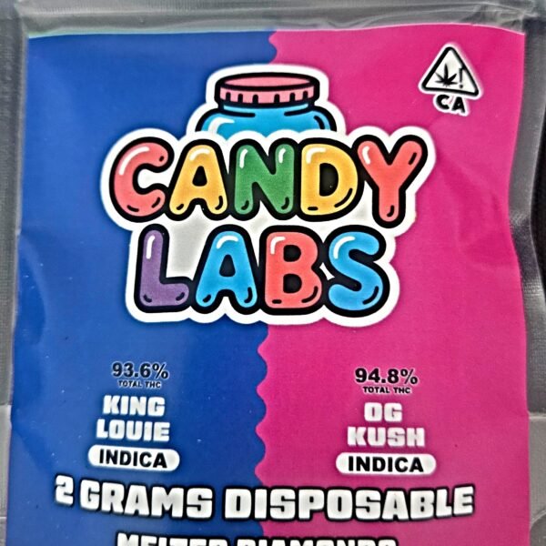 2 STRAINS / 2G SWITCH MELTED DIAMONDS VAPE POD KING LOUIE (I) & OG KUSH (I) $34.98