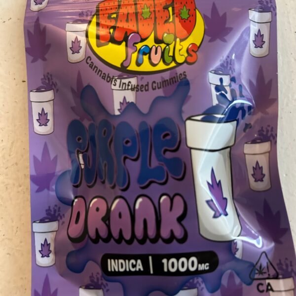 PURPLE DRANK GUMMIY SQUARES SATIVA 1000mg - Faded Fruits