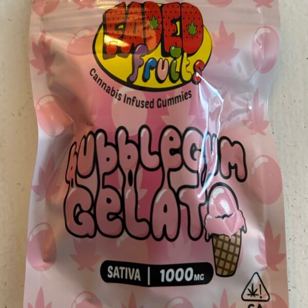 BUBBLE GUM GELATO SATIVA GUMMY SQUARES 1000MG $15.98